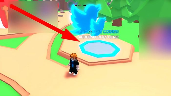 Hướng dẫn nhập mã Clicking Gods - bước 2