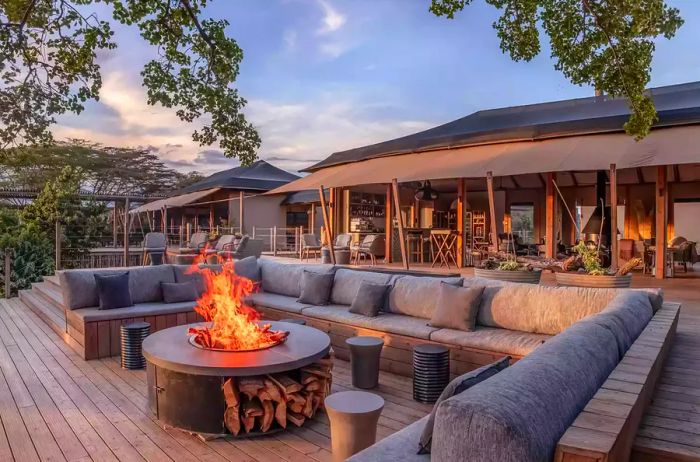 A stunning exterior view of the JW Marriott Masai Mara.