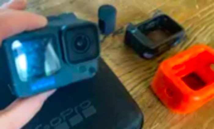 individual showcasing the GoPro Hero12