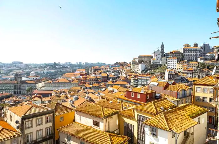 The stunning skyline of Porto, Portugal