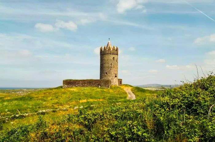 A picturesque castle located in Doolin, Ireland