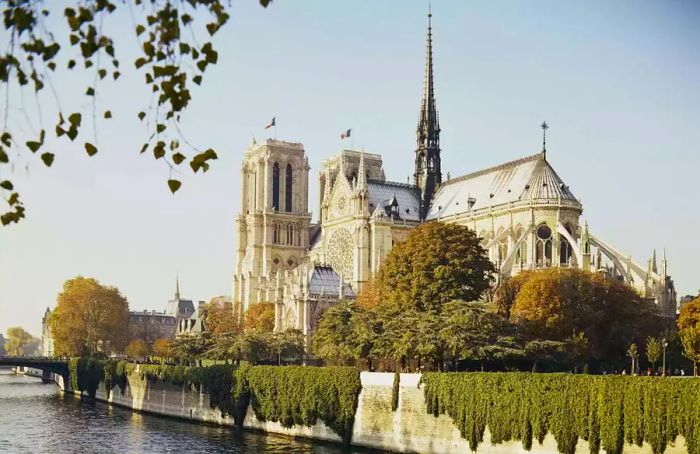 Notre Dame during late summer