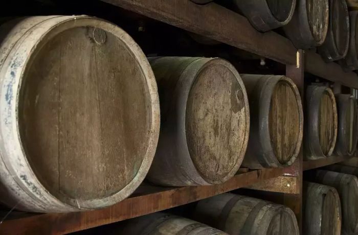 Barrels of Brazilian Cachaça in Paraty, Rio de Janeiro, Brazil