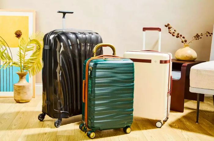 Group photo of Samsonite luggage