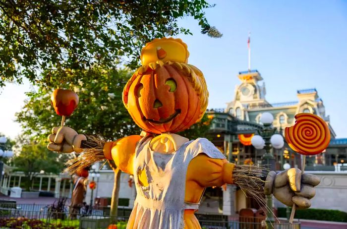 Pumpkin scarecrow decorations