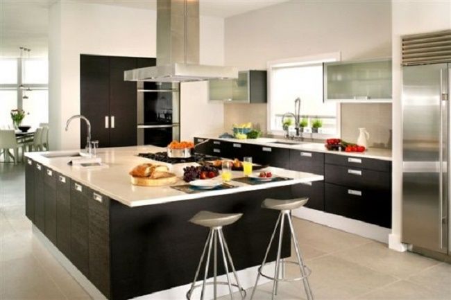 Hình ảnh mẫu tủ bếp Laminate đẹp cho biệt thự 1