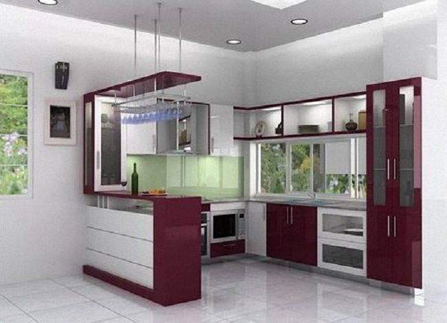 Hình ảnh tủ bếp Laminate kiểu chữ U thanh lịch 1