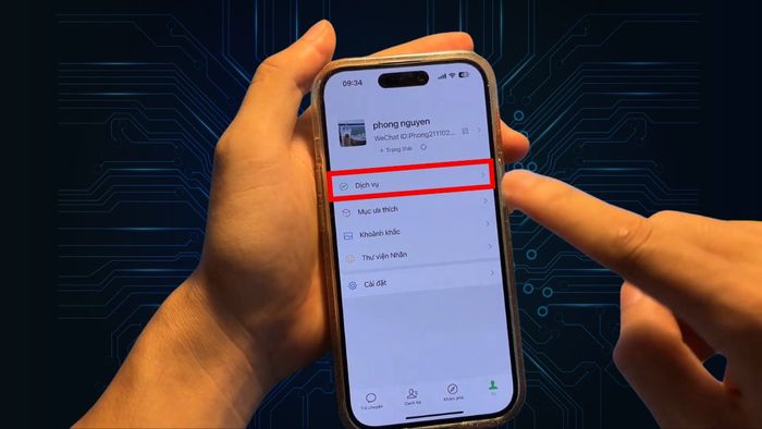 Hướng dẫn mở ví Wechat Pay chi tiết bước 1