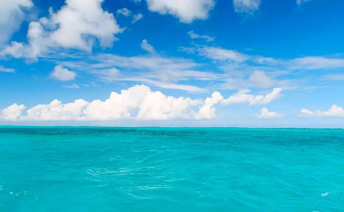 Crystal-clear sea and sky, Providenciales, Turks and Caicos Islands, Caribbean Instagram Tips Captions