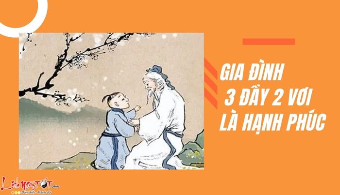 Gia đình 3 đầy 2 vơi là hạnh phúc.