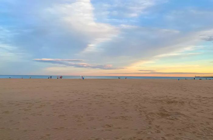 Beach in Valencia, Spain