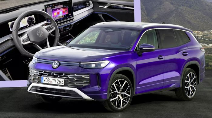Thông tin về Tayron 2025 đã được công bố, xe mới sẽ thay thế Tiguan Allspace trong danh mục sản phẩm của Volkswagen. Với thiết kế hiện đại, Tayron hướng đến sự tiện nghi và không gian rộng rãi.