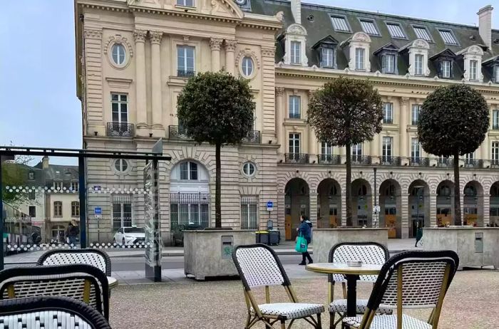 Place de la République in Rennes, France.