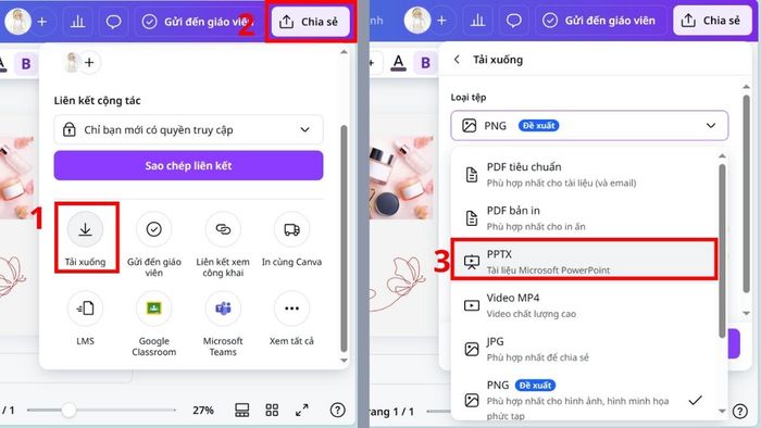 Hướng dẫn tạo PowerPoint 20/10 ấn tượng trên Canva bước 4