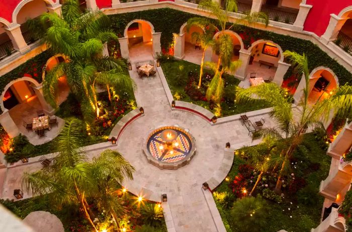 The charming courtyard of Rosewood San Miguel de Allende