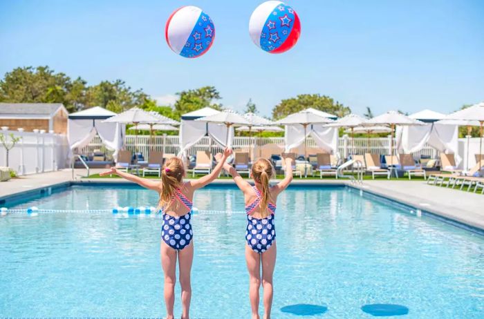 The pool at the Winnetu Oceanside Resort.