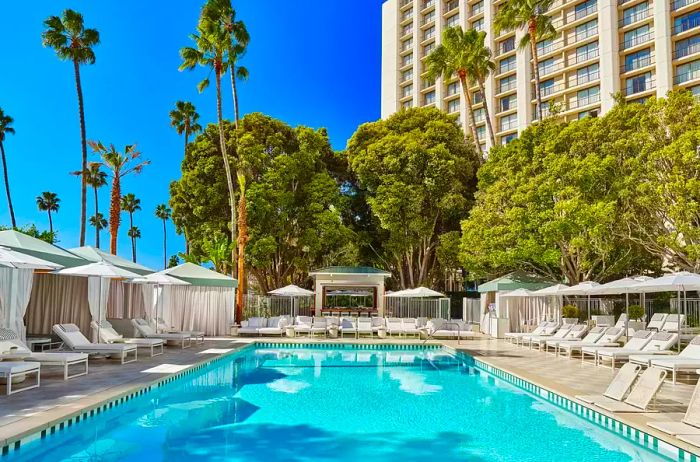 The stunning pool at Pendry Newport Beach