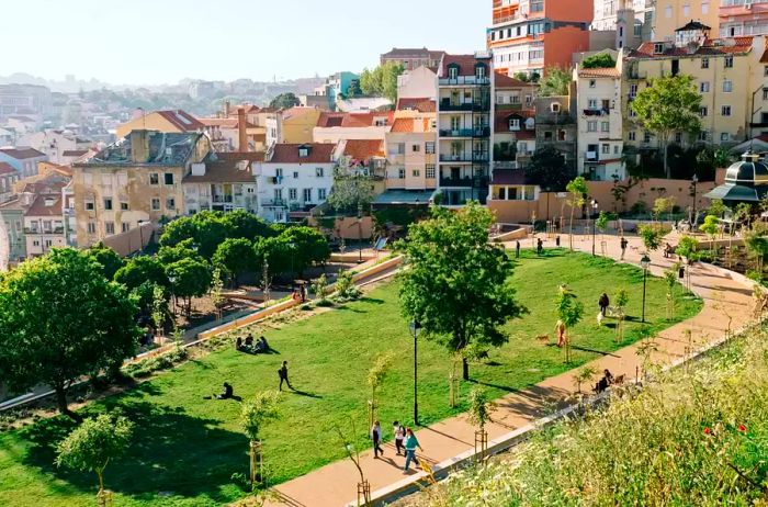 Cerca de Gracas Park in Lisbon, Portugal