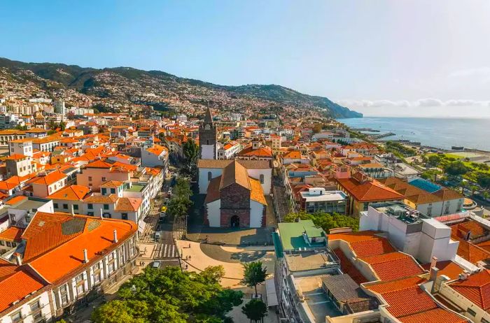 Views of Funchal, Madeira from above