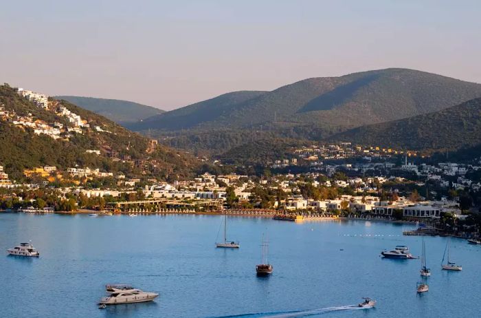 View of Bodrum's harbor, Turkey