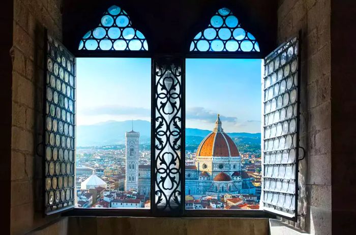 A view of Florence, Italy from a window