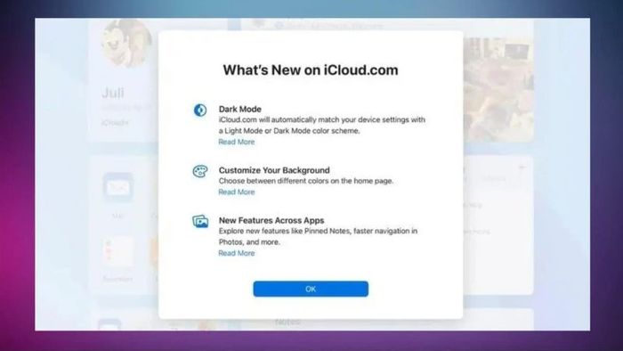 Giao diện iCloud.com mới