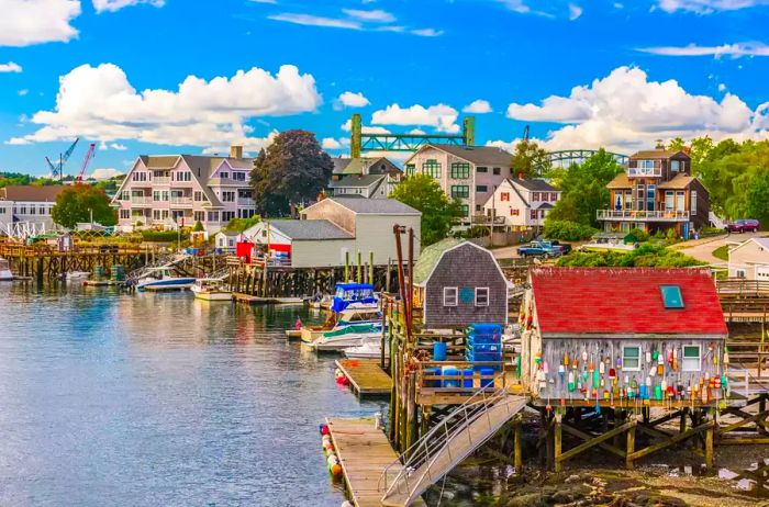 Portsmouth, New Hampshire, located along the Piscataqua River.