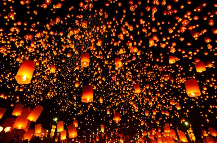 Loy Krathong Festival in Thailand