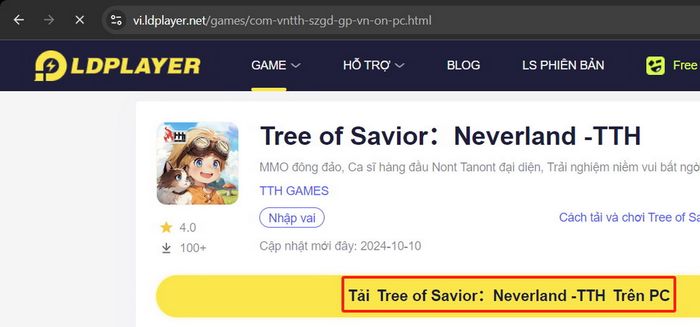 Hướng dẫn chơi Tree Of Savior: Neverland trên PC với LDPlayer