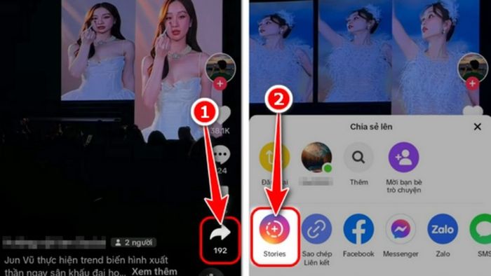 Chia sẻ ảnh chụp từ TikTok sang Instagram