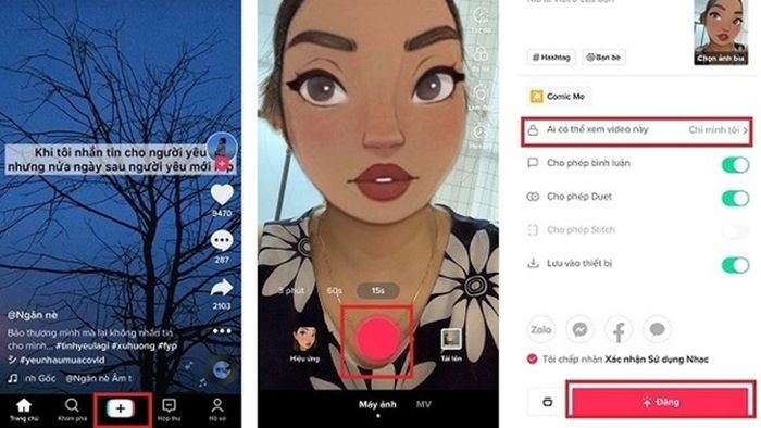 Cách chụp ảnh trên TikTok và chia sẻ