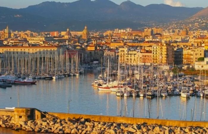 a port in Palermo, Italy