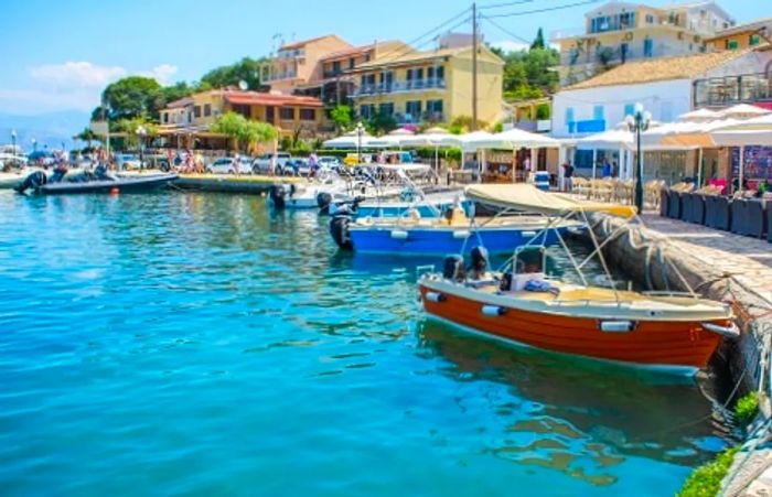 waterfront-port-in-corfu-greece