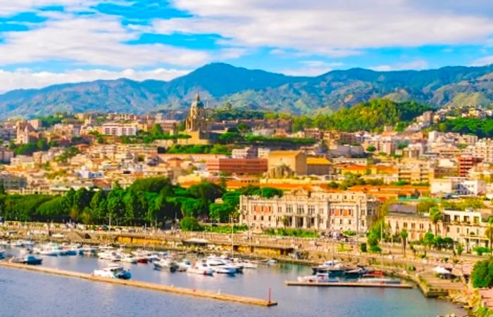 a breathtaking view of Messina, Italy