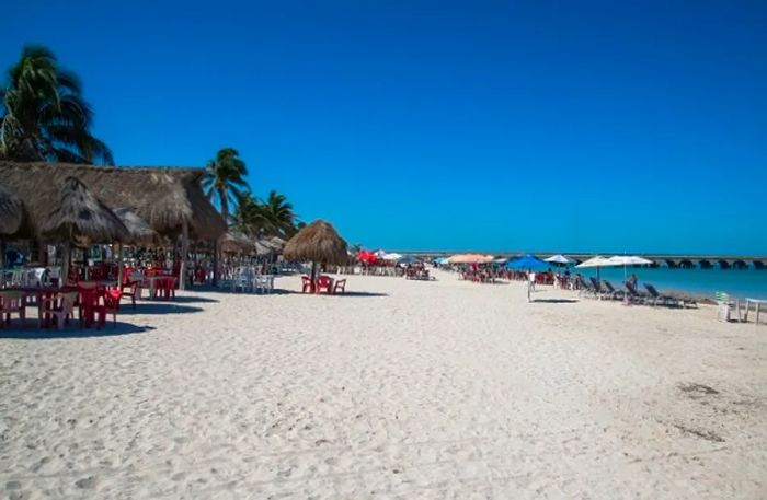 view of playa telchak in yucatan