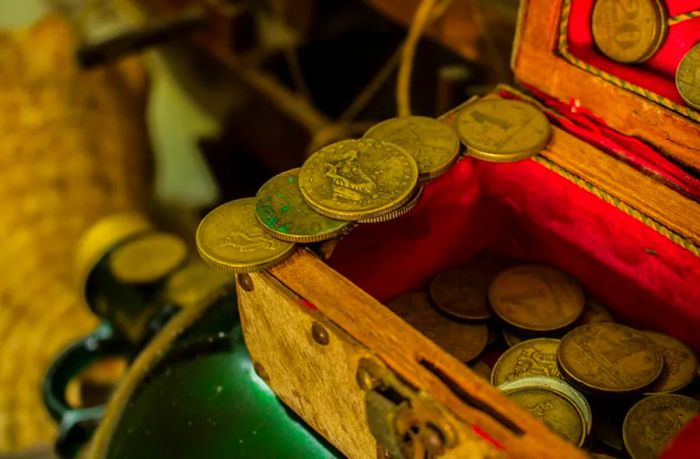 gold coins recovered from a shipwreck