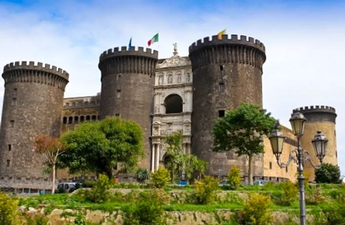 a panoramic view of Castel Nuovo