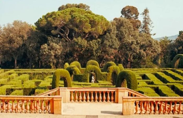 the gardens and labyrinth of Barcelona’s oldest park