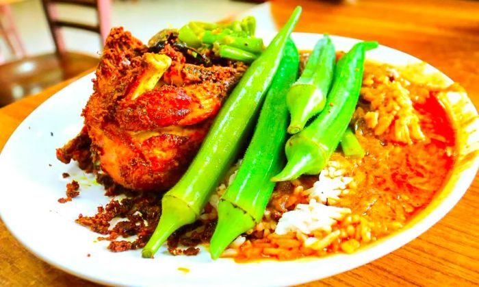 Nasi Kandar is the most beloved dish in Penang, Malaysia.