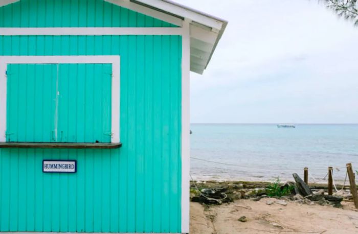 turquoise bungalow by the beach