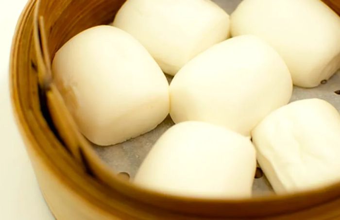 A steamed Chinese bun known as manapua