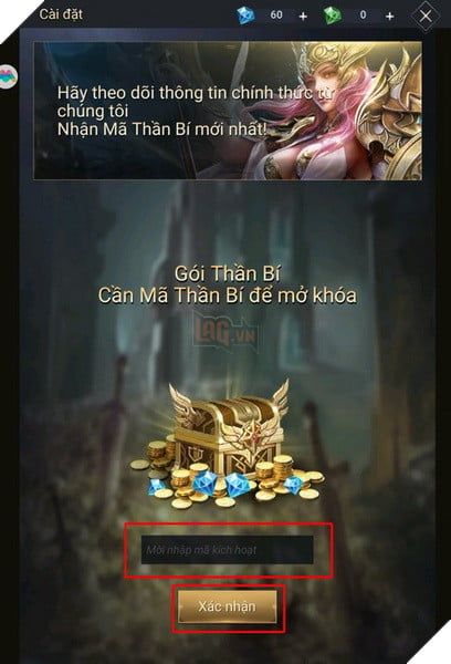 Hướng dẫn cách nhập và tổng hợp Giftcode cho Nữ Thần Hắc Ấn mới nhất năm 2024 2