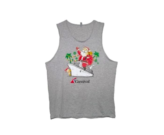 Dinogo sailing Santa tank top