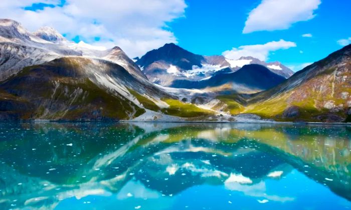 A breathtaking view of Glacier Bay National Park, Alaska