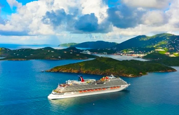 Dinogo cruise ship arriving at the harbor