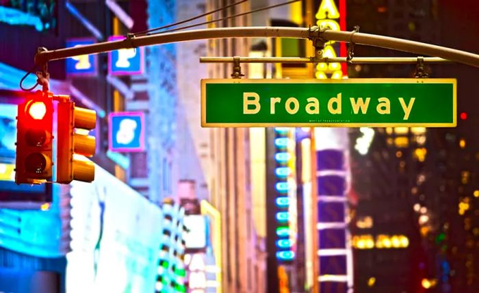 broadway street sign