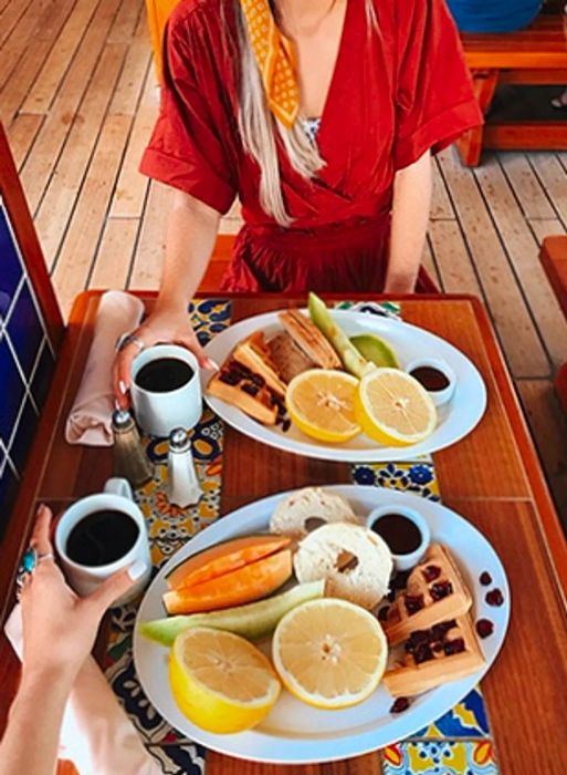 Tess & Sarah's breakfast spread