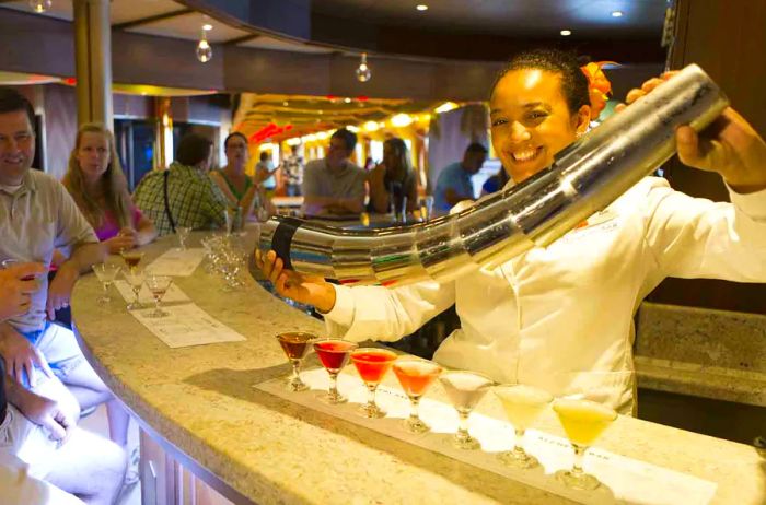 bartender at the Alchemy Bar