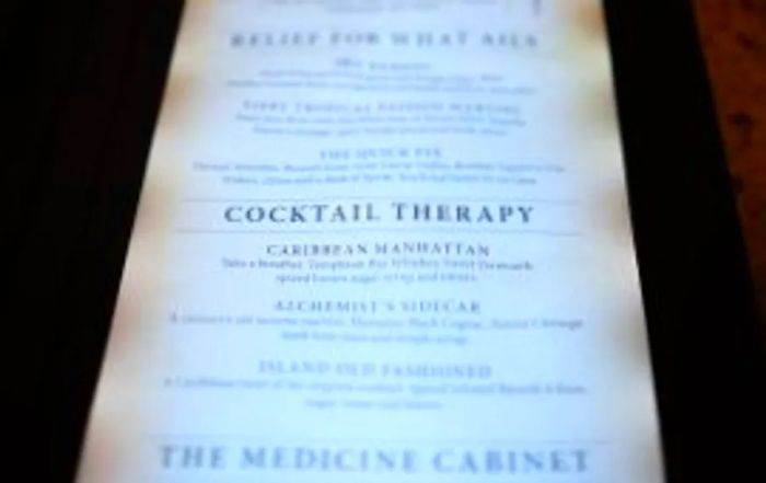 cocktail list