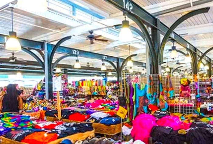 the iconic French Market in New Orleans